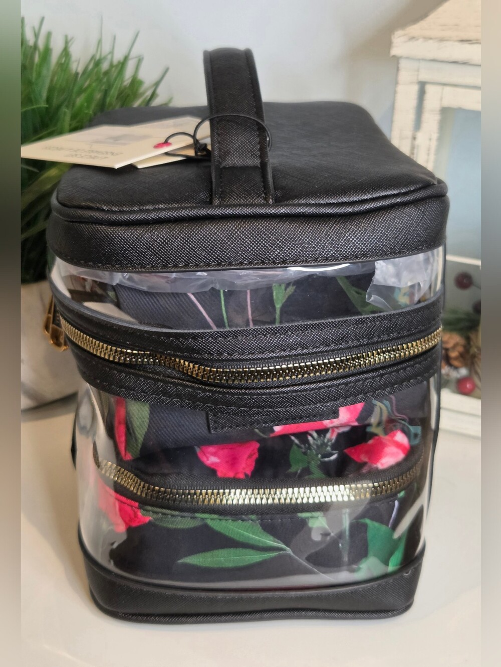 Ted Baker Black Clear & Floral Cosmetic Cases, Set Of 4 - Picture 2 of 9